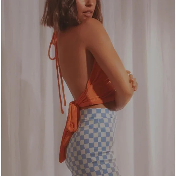 ❌ SOLD ❌ Peppermayo “The Tour” Orange Halter Top - Picture 3 of 3